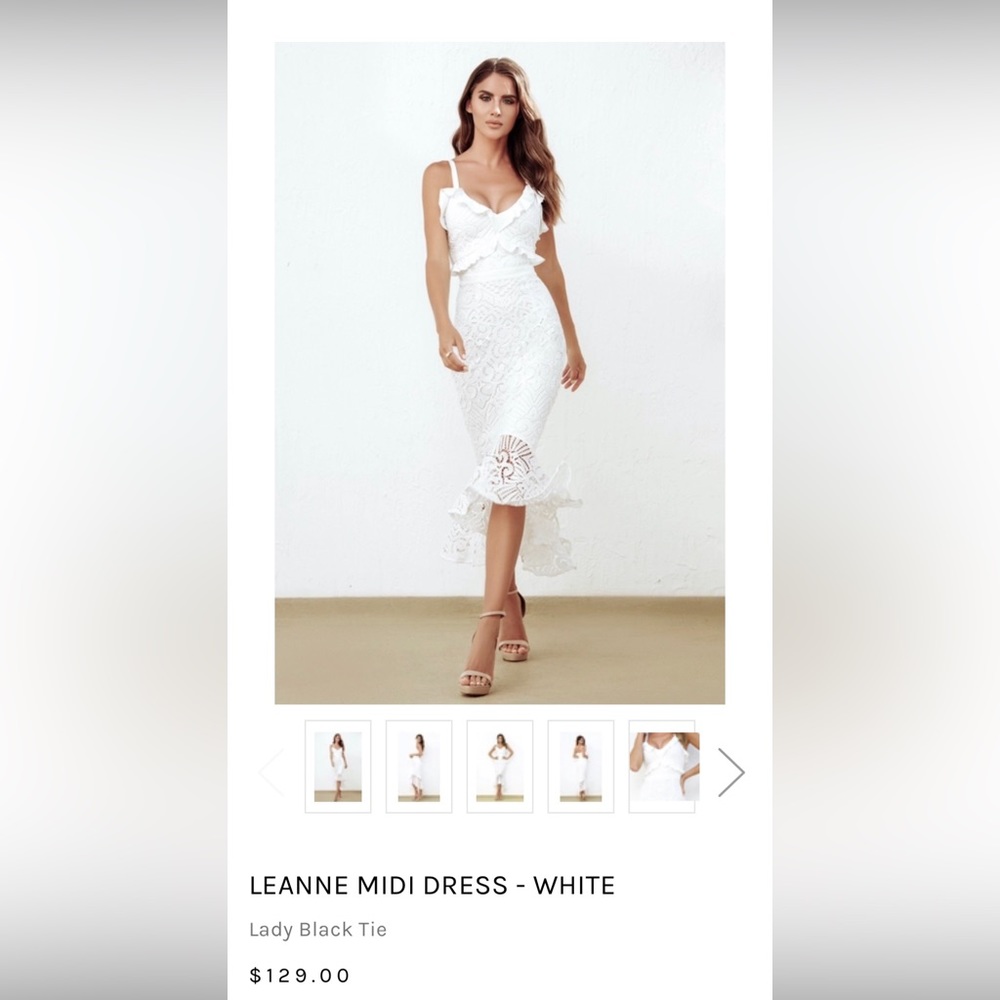 Lady Black Tie Dress